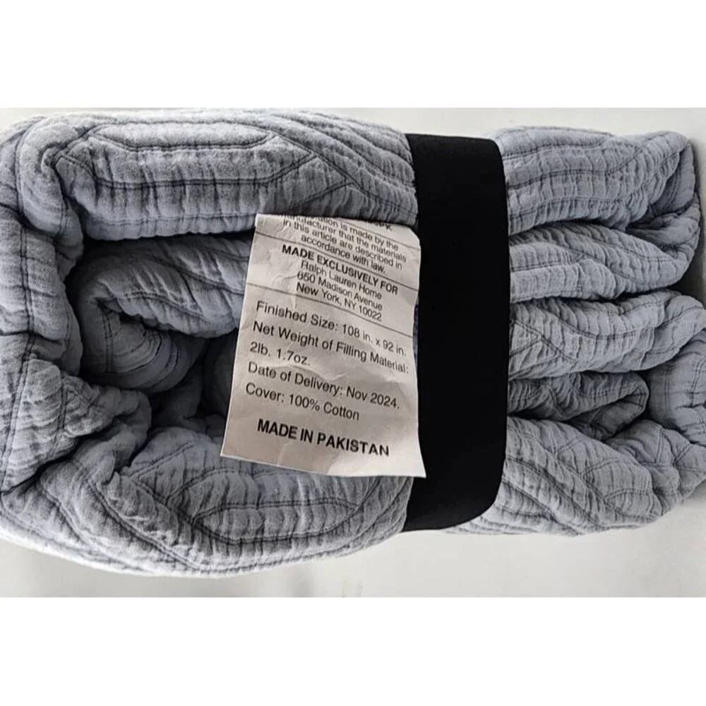 Lauren Ralph Lauren Wiley Cotton Tonal Jacquard Quilt King 92